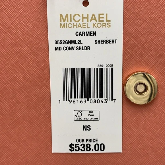 MICHAEL KORS CARMEN MEDIUM CONVERTIBLE SHOULDER BAG - Picture 16 of 16